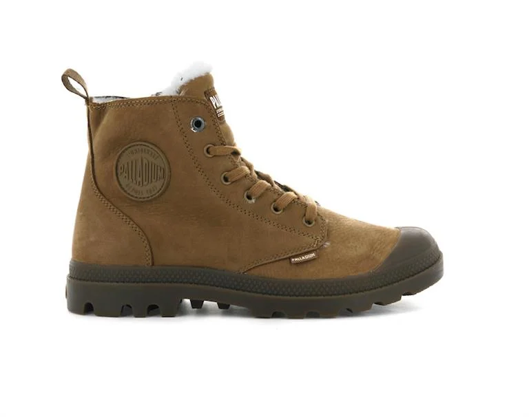 PALLADIUM PAMPA HI ZIP WL MAHOGANY