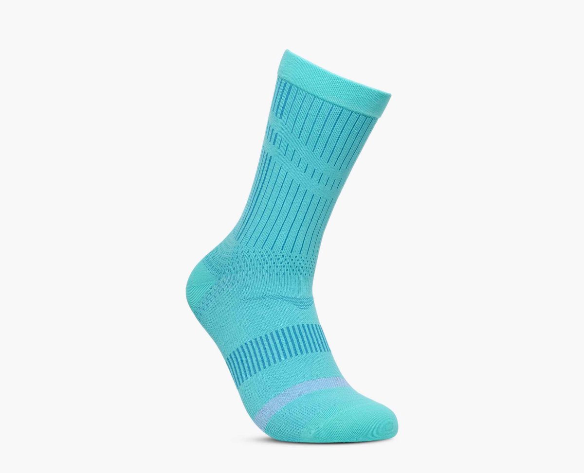 HOKA TRAIL RACE CREW SOCK CIELO BLUE
