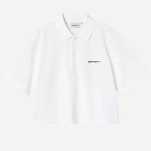 CARHARTT W.I.P. W' S/S Carhartt Script Polo T-Shirt I034553.00A.XX
