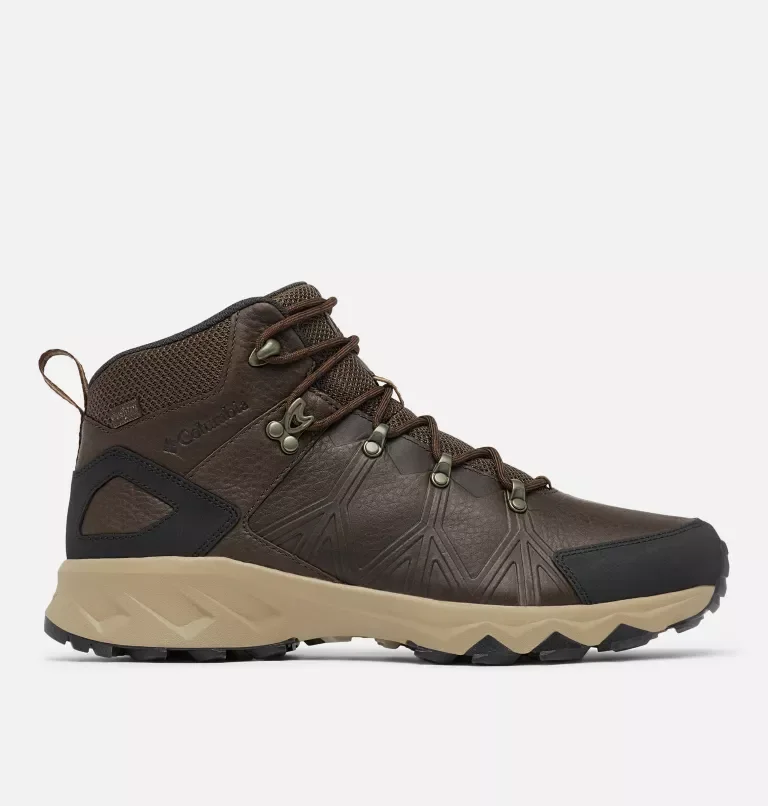 COLUMBIA MEN’S PEAKFREAK II OUTDRY WP LEATHER BOOTS ELK BLACK