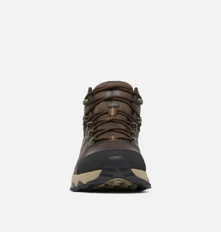 COLUMBIA MEN’S PEAKFREAK II OUTDRY WP LEATHER BOOTS ELK BLACK - Image 7
