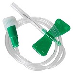 Escalpe para Coleta de Sangue a Vácuo 21G com Tubo de 7″ de Comprimento Caixa 50 PEÇAS