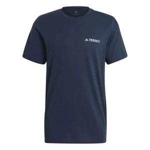 ADIDAS TERREX T-SHIRT ROCKLOGO CREW NAVY