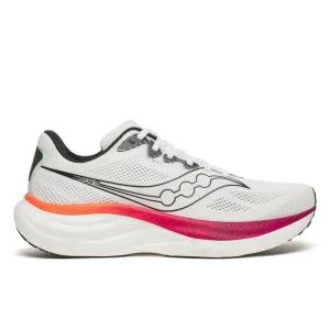 SAUCONY RIDE 19 WHITE/CRIMSON