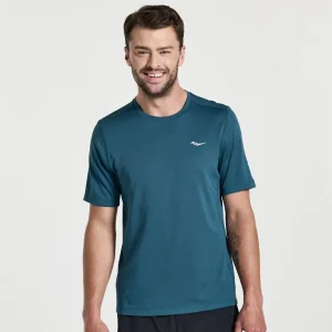 SAUCONY STOPWATCH SHORT SLEEVE LAGOON