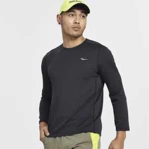 SAUCONY STOPWATCH LONG SLEEVE BLACK