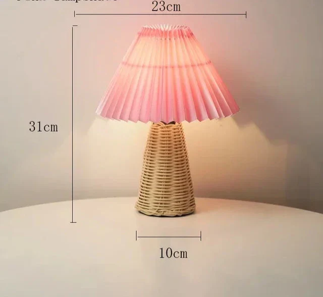 VintageGlow - Rattan Tafellamp, Opvouwbare Nachtlamp - Image 9
