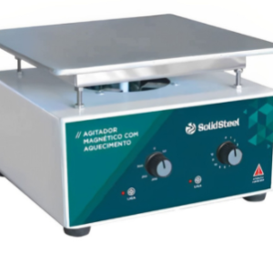 AGITADOR MAGNÉTICO COM AQUECIMENTO, VELOCIDADE 0-3000 RPM. 220 V