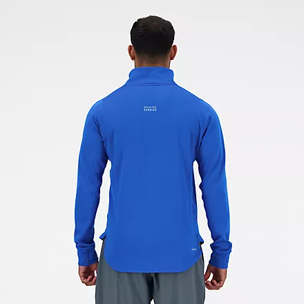 NEW BALANCE ESSENTIALS HEAT GRID HALF ZIP BLUE - Image 6