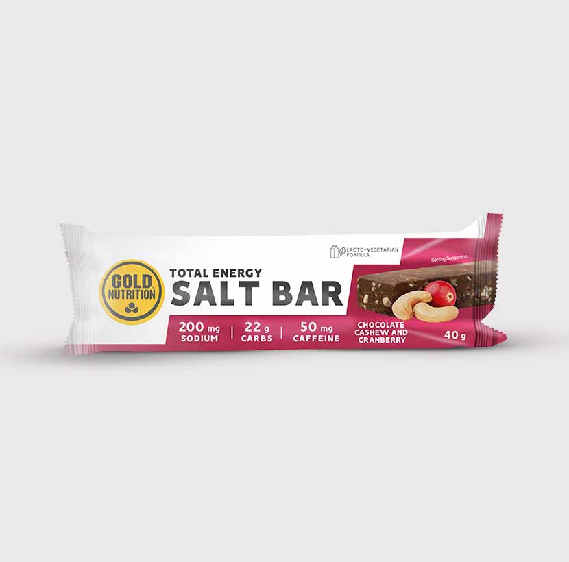 GOLD NUTRITION TOTAL ENERGY SALT BAR CHOCOLATE/CAJU - Image 2