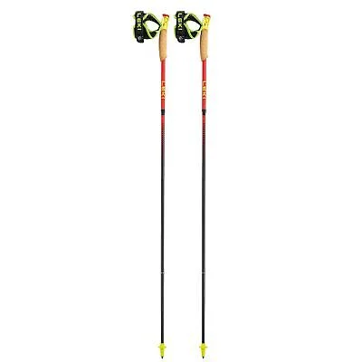 LEKI ULTRATRAIL FX.ONE BRIGHT RED/VIOLET/NEON YELLOW CARBON - Image 2
