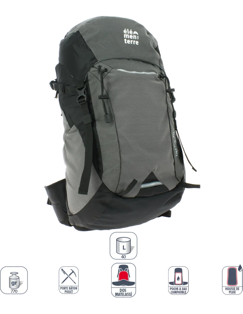 ELEMENTERRE MOCHILA 40L BLACK - Image 2