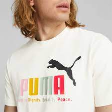 PUMA ESSENTIAL MULTICOLOR TEE WHITE